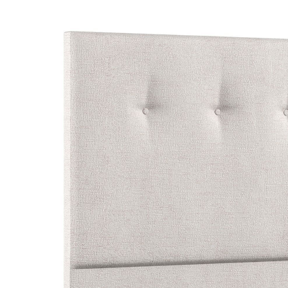 Kent Double Divan Bed in Brooklyn Fabric - Lace White 5