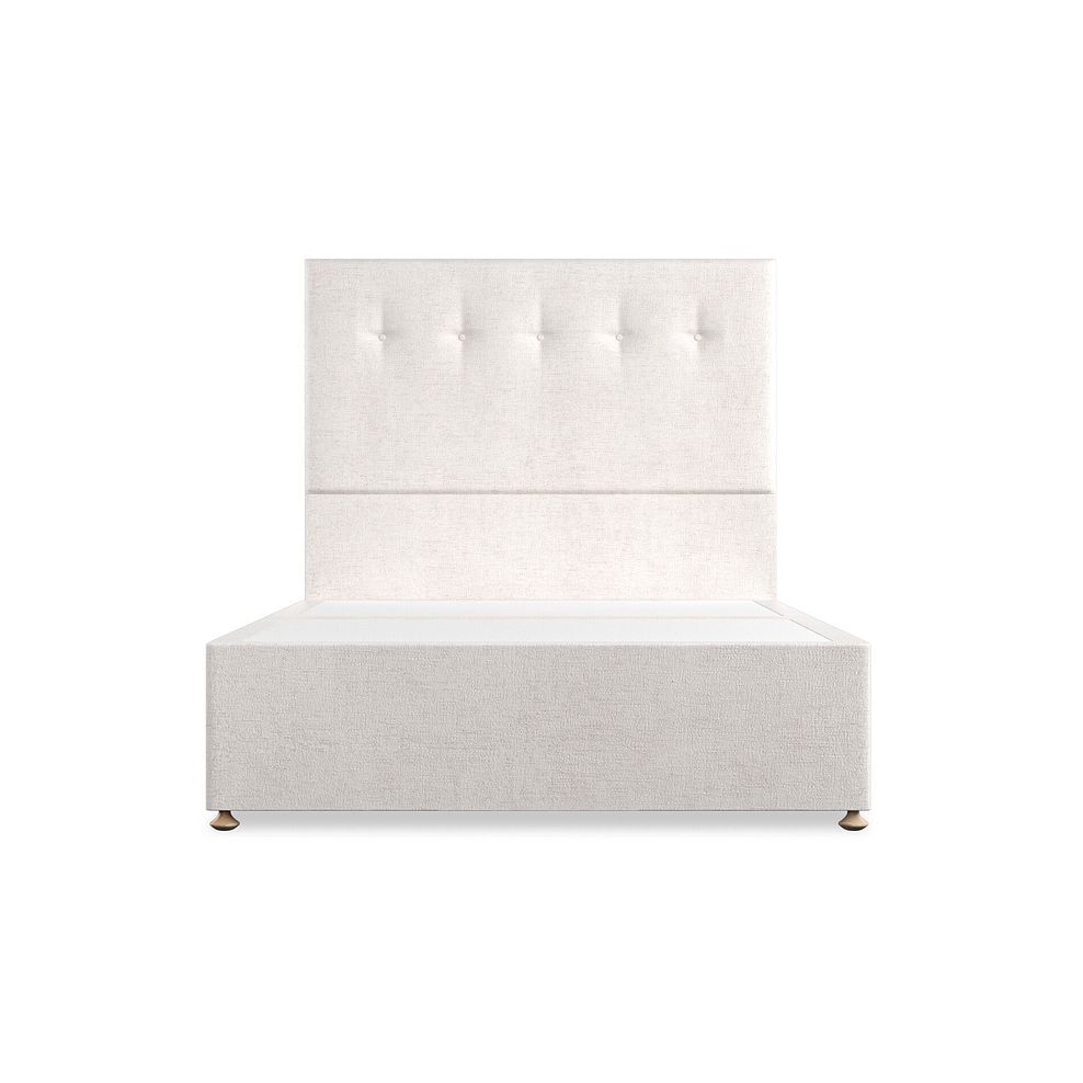 Kent Double Divan Bed in Brooklyn Fabric - Lace White 3
