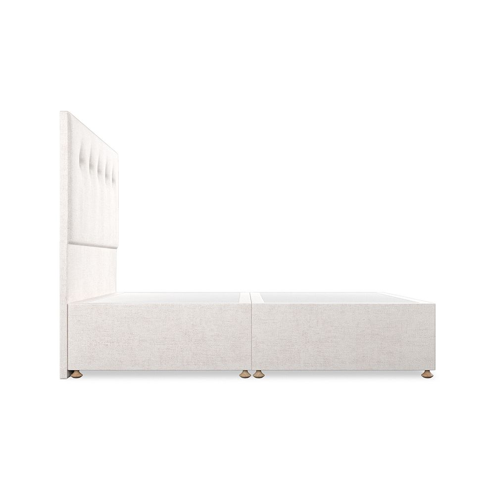 Kent Double Divan Bed in Brooklyn Fabric - Lace White 4
