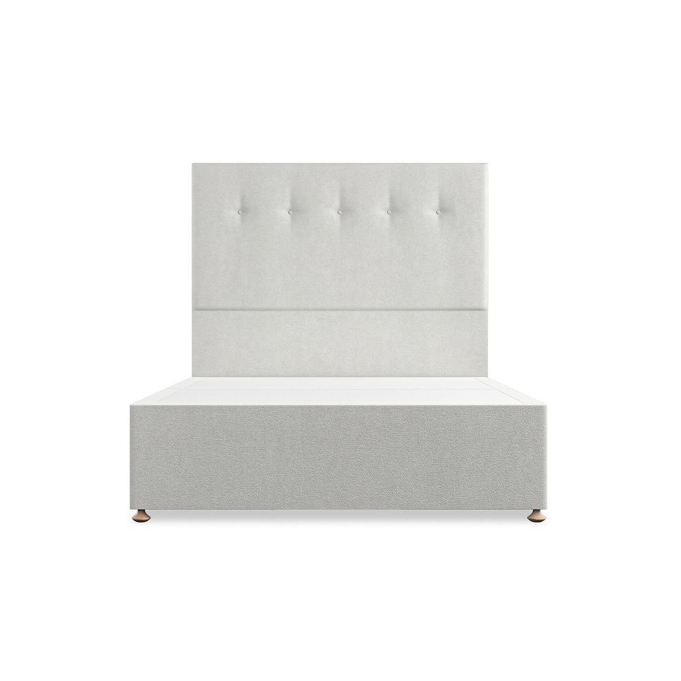 Kent Double Divan Bed in Venice Fabric - Silver 3