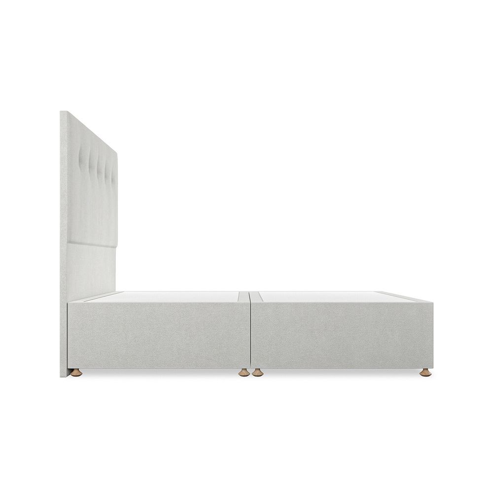 Kent Double Divan Bed in Venice Fabric - Silver 4