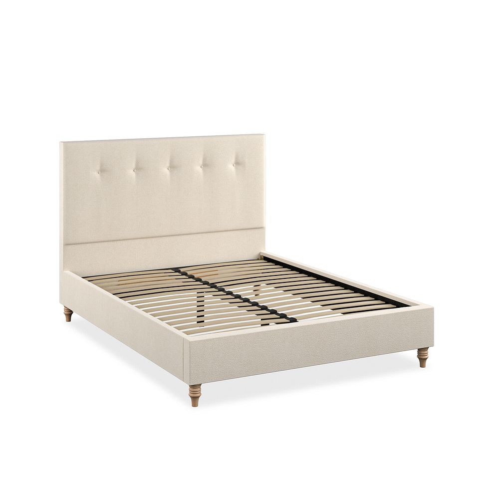 Kent King-Size Bed in Venice Fabric - Cream 2