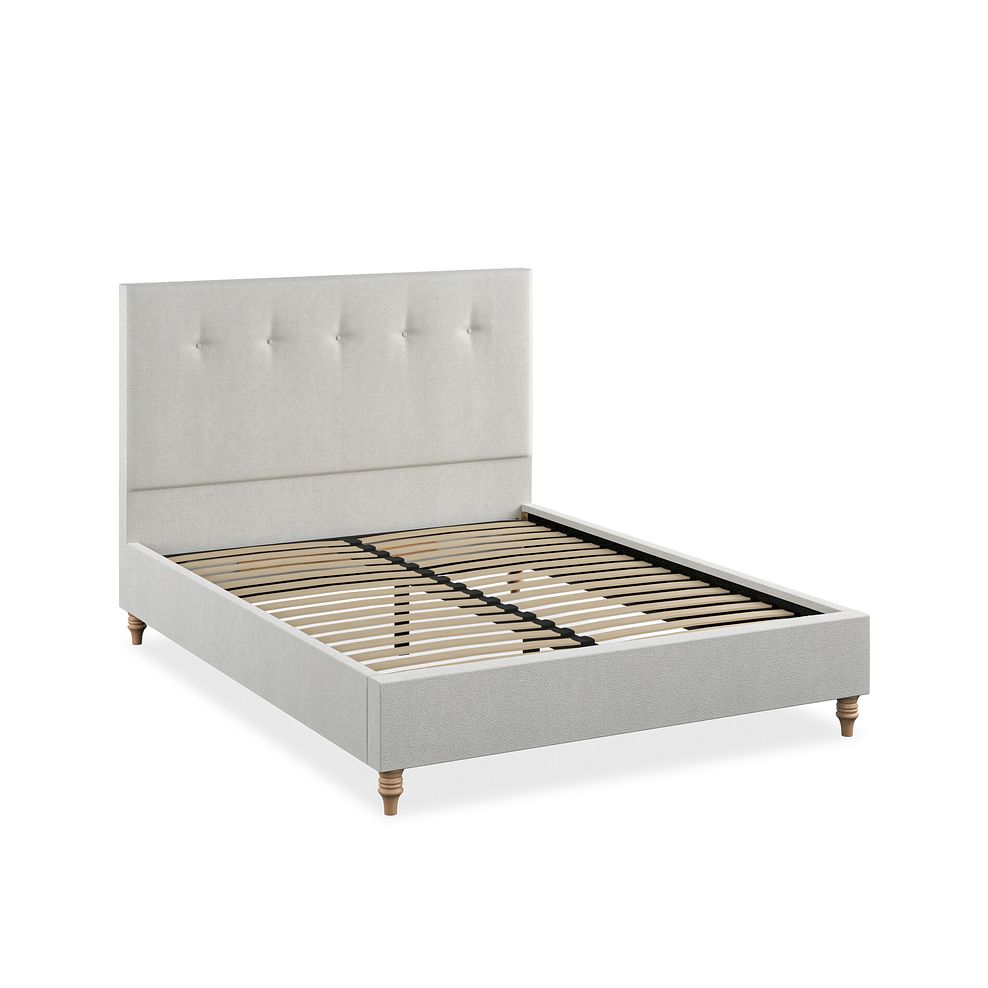 Kent King-Size Bed in Venice Fabric - Silver 2
