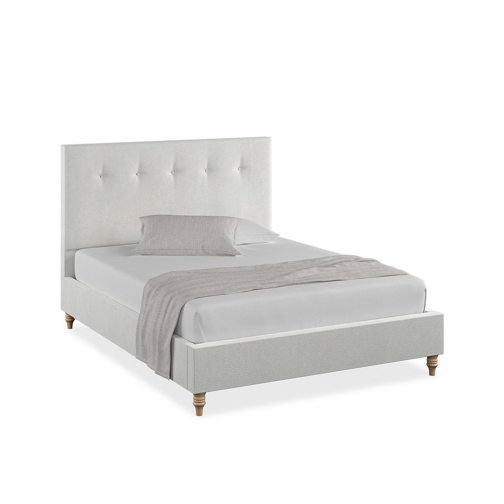 Kent King-Size Bed in Venice Fabric - Silver 1