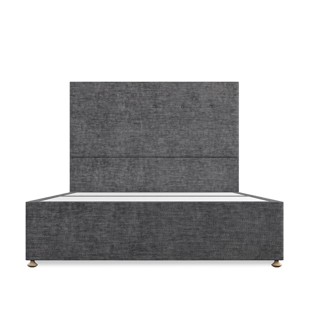 Kent King-Size 2 Drawer Divan Bed in Brooklyn Fabric - Asteroid Grey 3