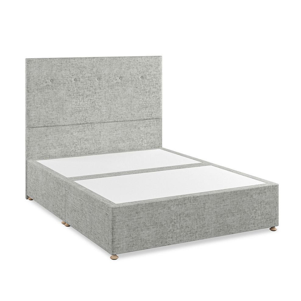 Kent King-Size 2 Drawer Divan Bed in Brooklyn Fabric - Fallow Grey 2