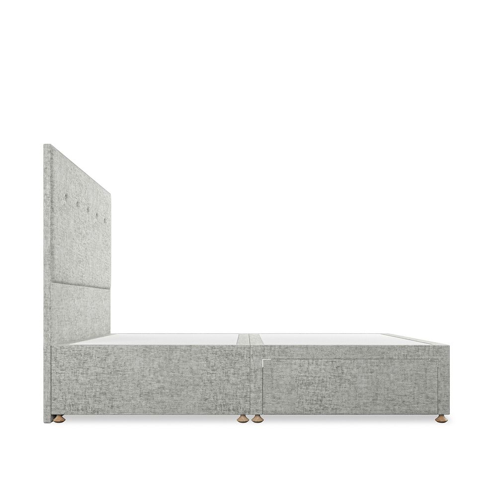 Kent King-Size 2 Drawer Divan Bed in Brooklyn Fabric - Fallow Grey 4