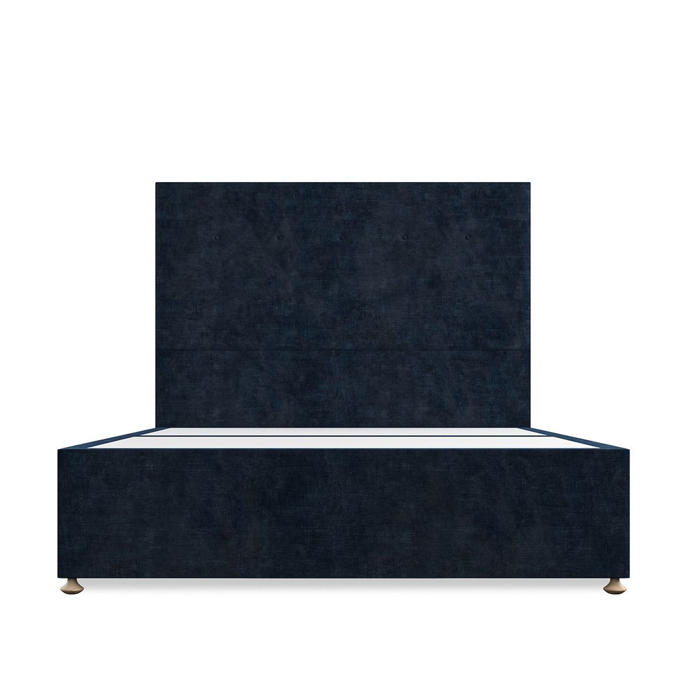 Kent King-Size 2 Drawer Divan Bed in Heritage Velvet - Royal Blue 3