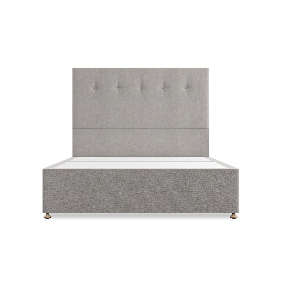 Kent King-Size 4 Drawer Divan Bed in Venice Fabric - Grey 3