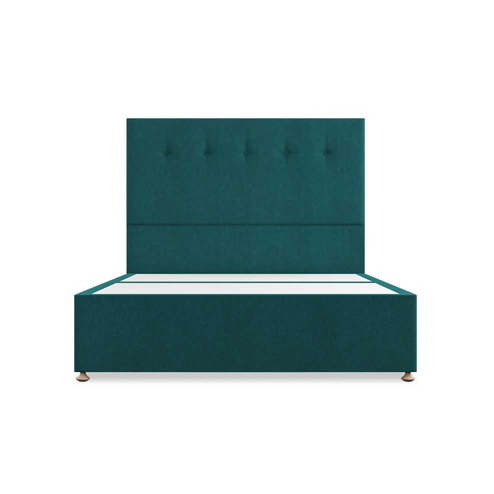 Kent King-Size 4 Drawer Divan Bed in Venice Fabric - Teal 3
