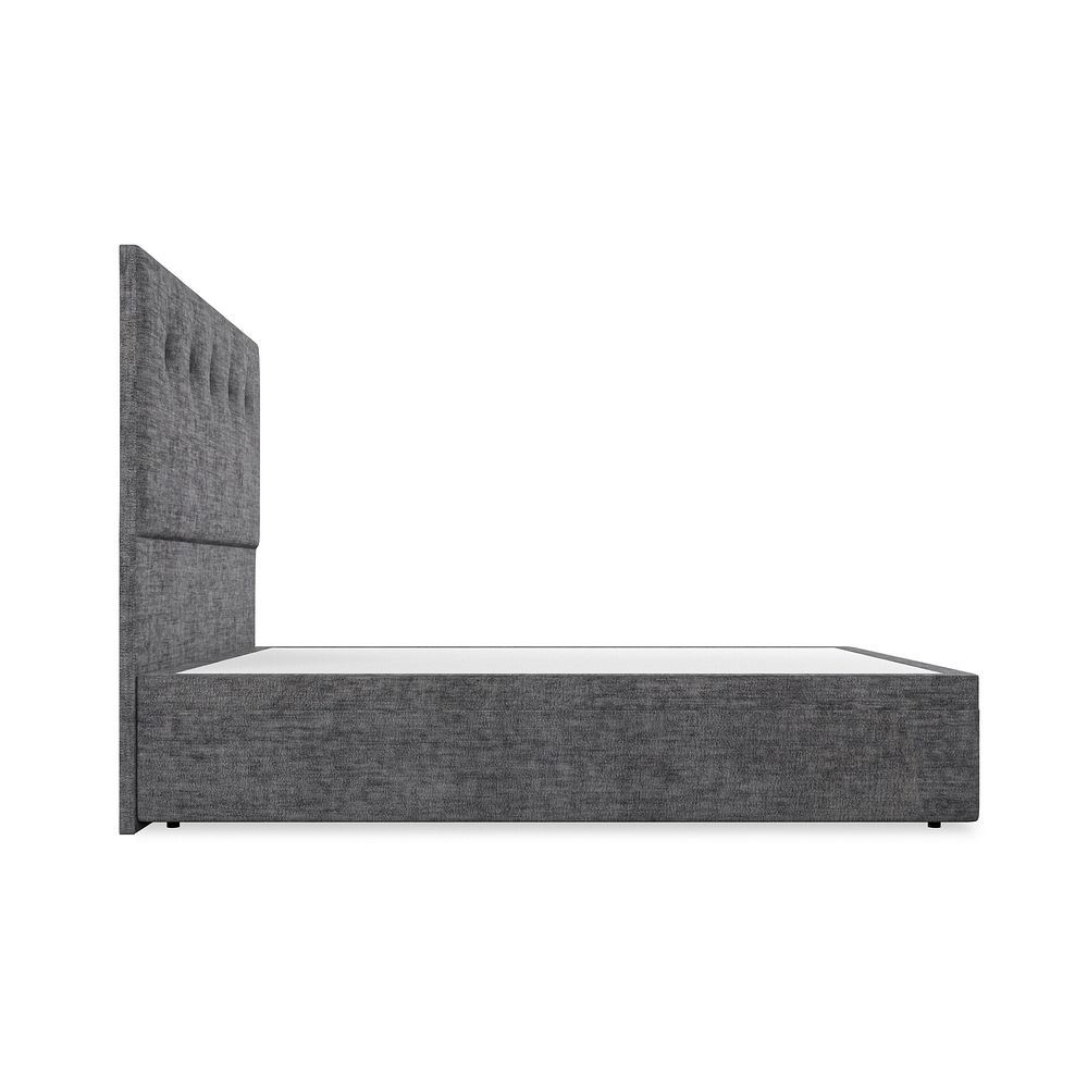 Kent King-Size Storage Ottoman Bed in Brooklyn Fabric - Asteroid Grey 5