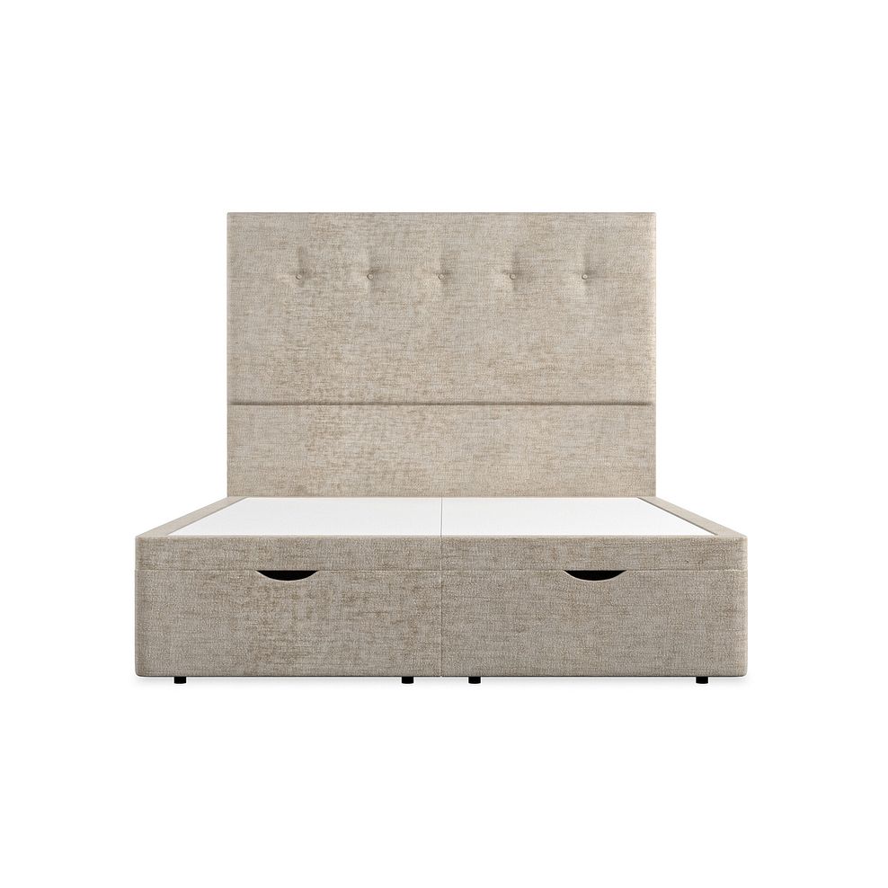 Kent King-Size Storage Ottoman Bed in Brooklyn Fabric - Quill Grey 4