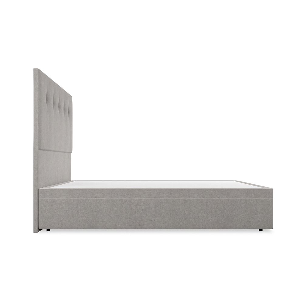 Kent King-Size Storage Ottoman Bed in Venice Fabric - Grey 5