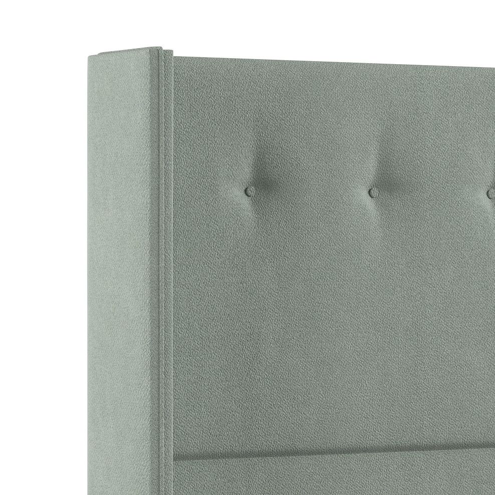 Kent KingSize Storage Ottoman Bed with Winged Headboard in Venice