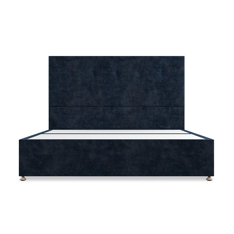 Kent Super King-Size 4 Drawer Divan Bed in Heritage Velvet - Royal Blue 3