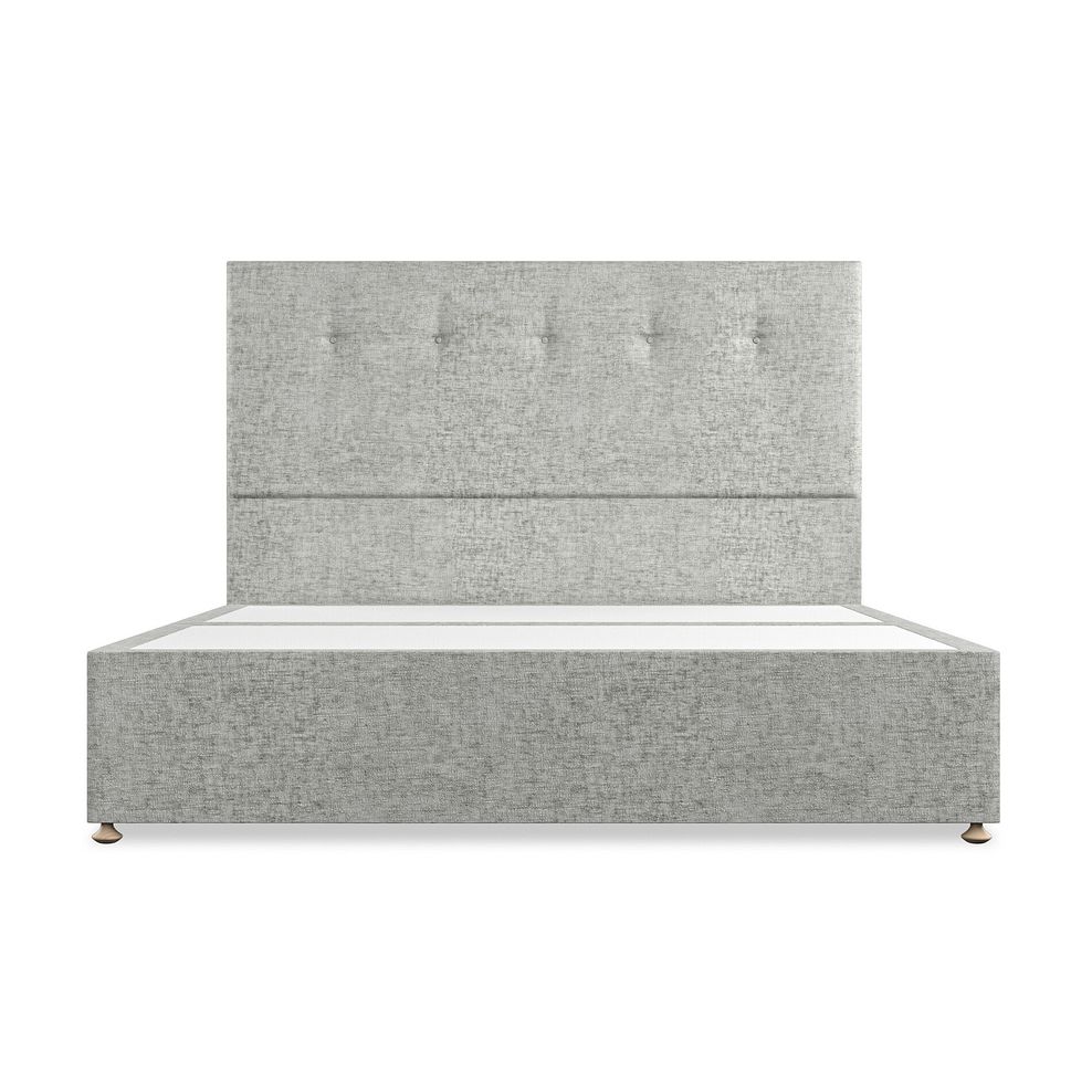 Kent Super King-Size Divan Bed in Brooklyn Fabric - Fallow Grey 3