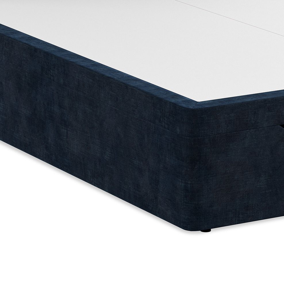 Kent Super King-Size Storage Ottoman Bed with Winged Headboard in Heritage Velvet - Royal Blue 6