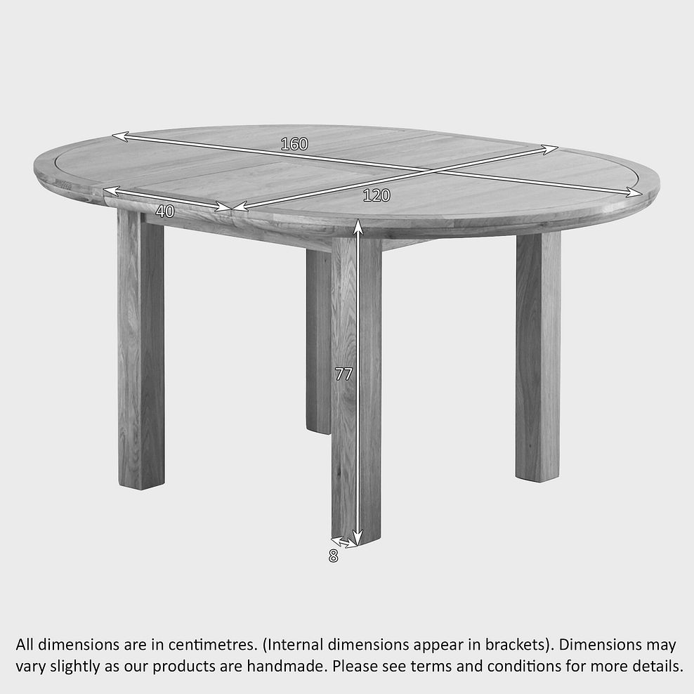 Knightsbridge Natural Oak Round Extending Dining Table + 4 Upholstered Curve Back Plain Truffle Fabric Chair with Solid Oak Legs 8