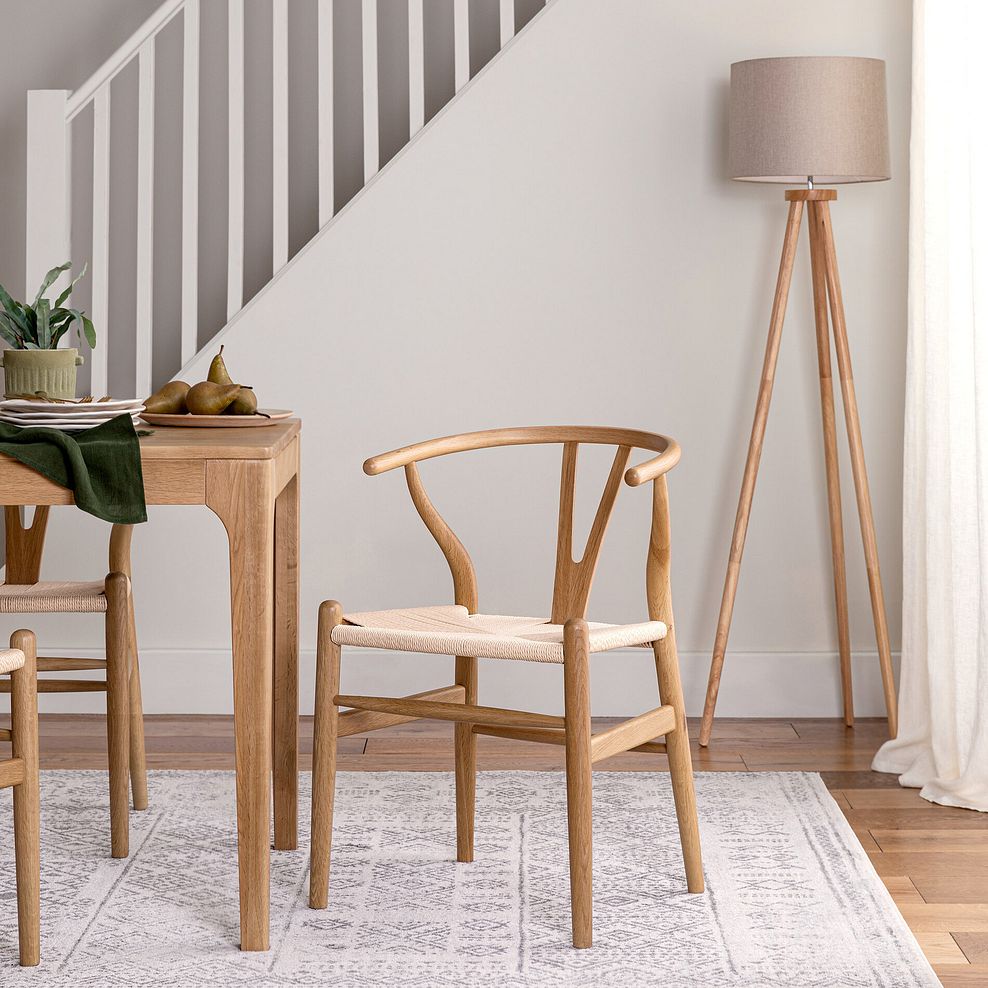 Lars Dining Chair in Natural Oak with Natural Seat 1