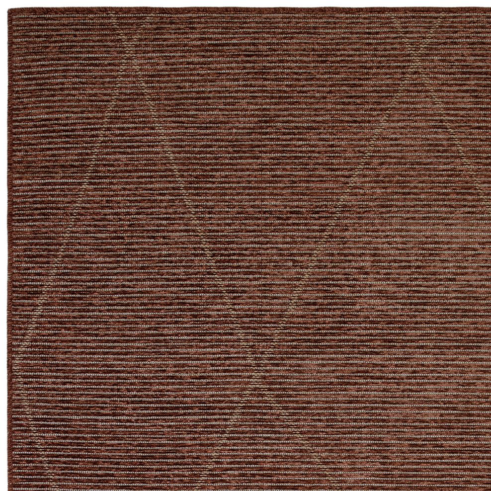 Lattice Rug 200 x 290cm - Terracotta 3