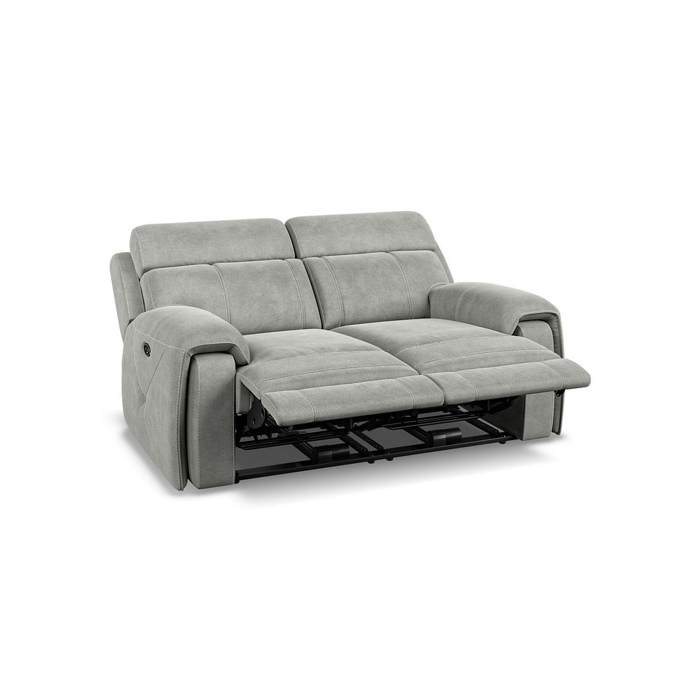 Leo 2 Seater Recliner Sofa in Billy Joe Dove Grey Fabric 4