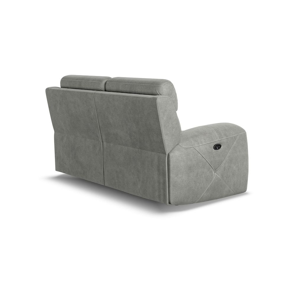 Leo 2 Seater Recliner Sofa in Billy Joe Dove Grey Fabric 5