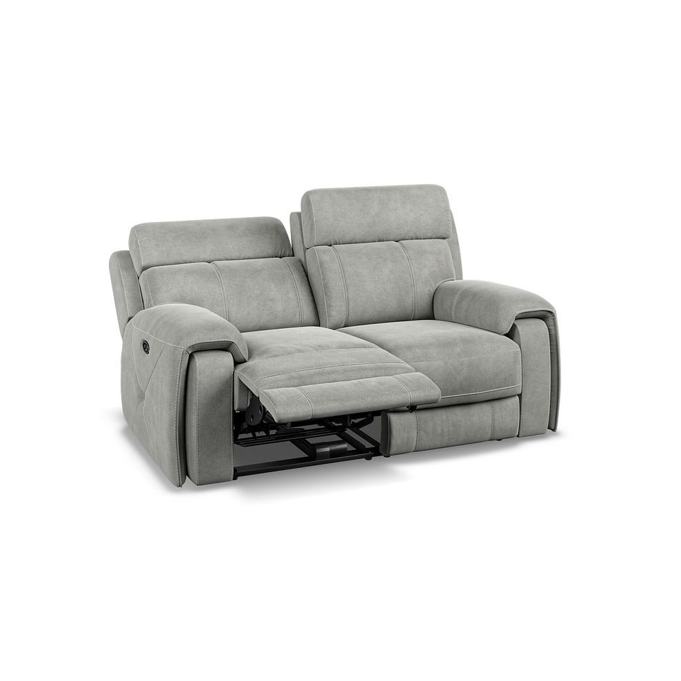 Leo 2 Seater Recliner Sofa in Billy Joe Dove Grey Fabric 4