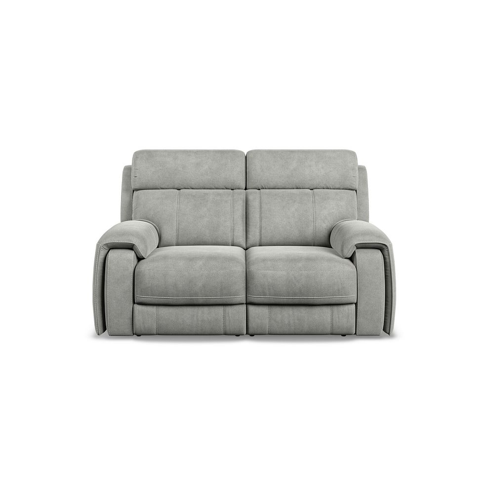 Leo 2 Seater Recliner Sofa in Billy Joe Dove Grey Fabric Thumbnail 2
