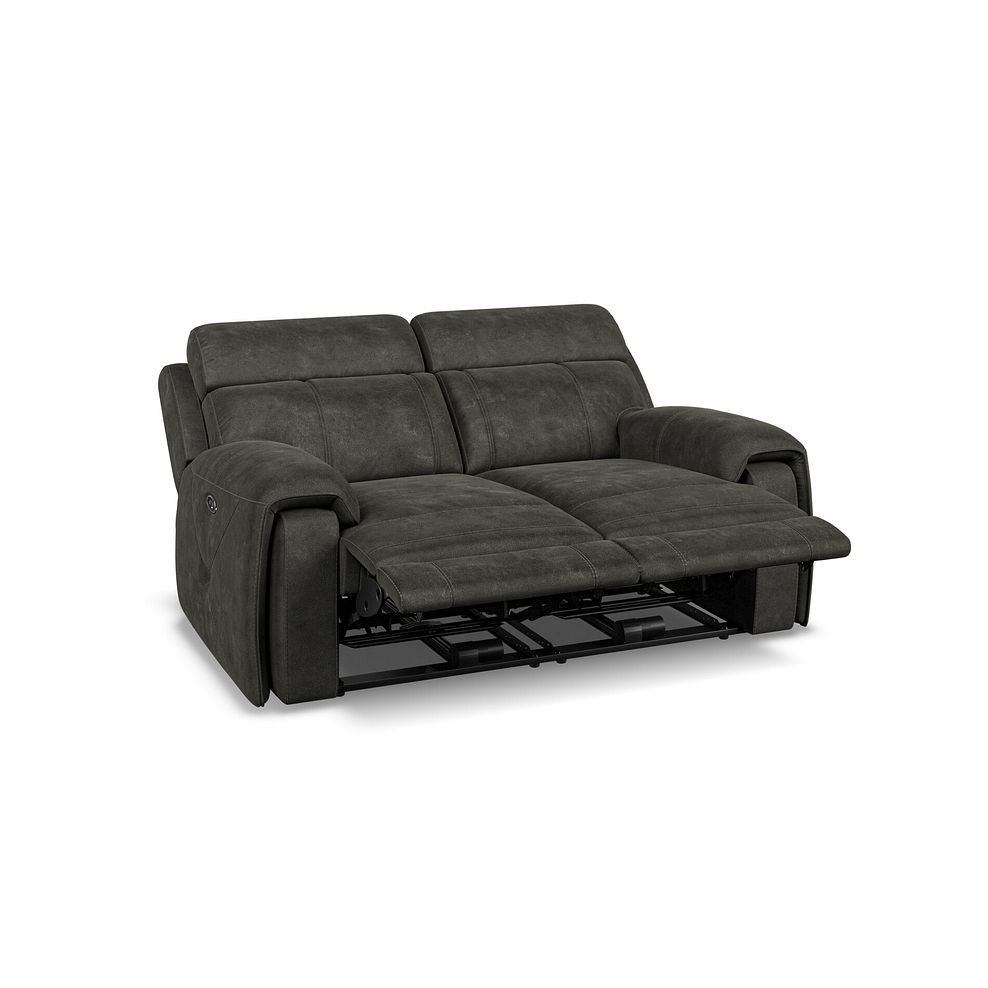 Leo 2 Seater Recliner Sofa in Billy Joe Grey Fabric 13