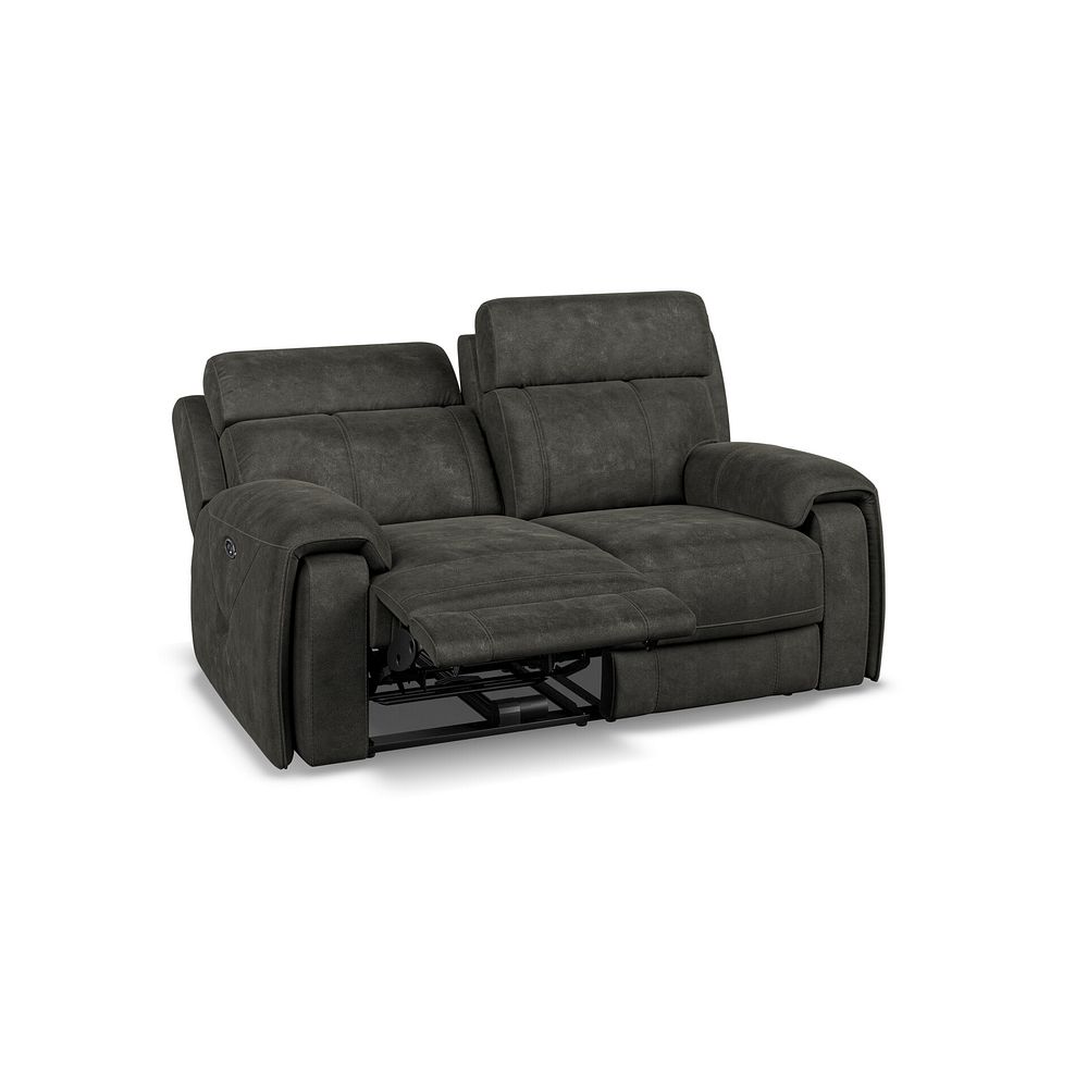 Leo 2 Seater Recliner Sofa in Billy Joe Grey Fabric 3