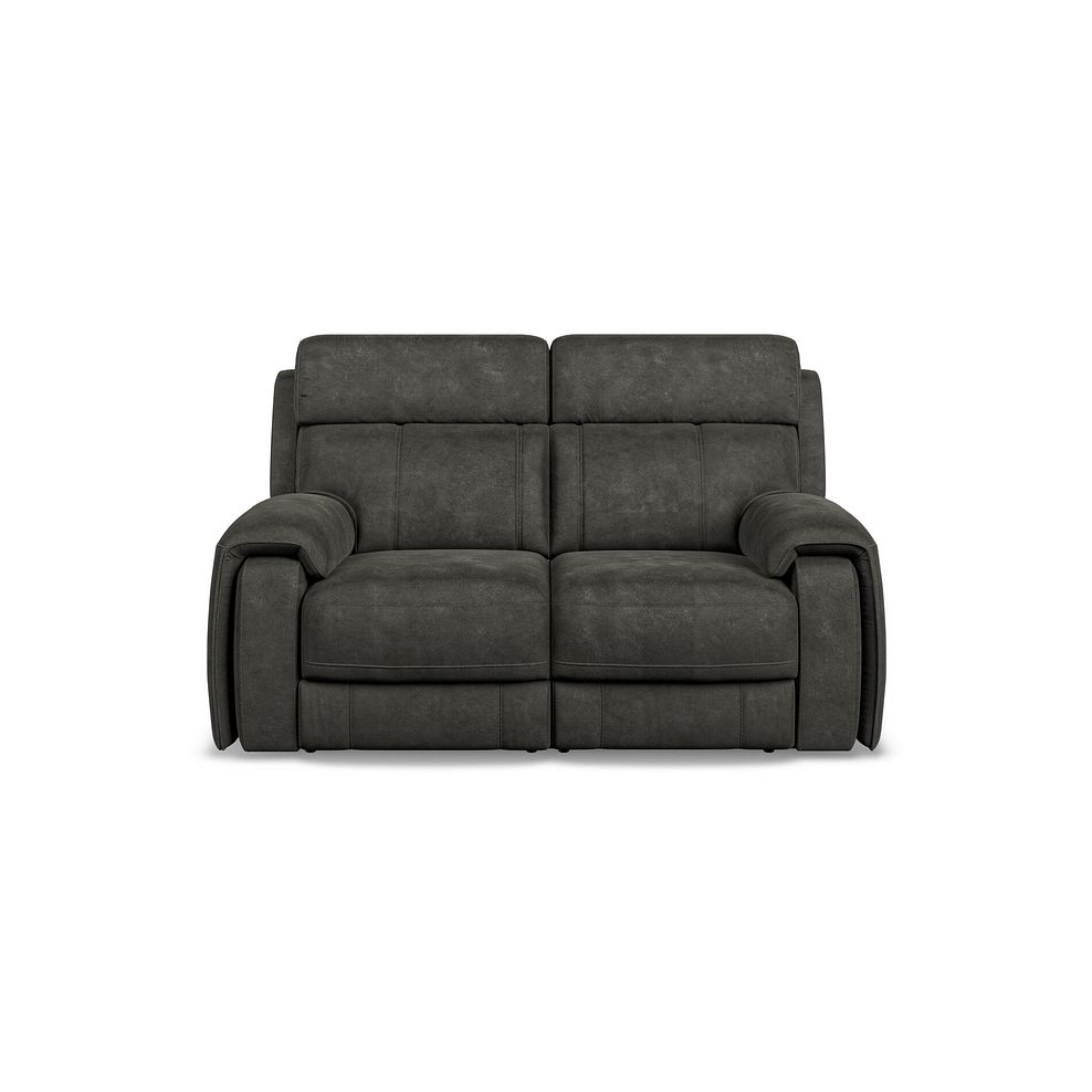 Leo 2 Seater Recliner Sofa in Billy Joe Grey Fabric 2