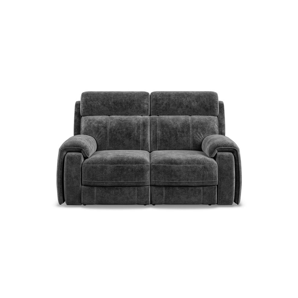 Leo 2 Seater Recliner Sofa in Descent Charcoal Fabric 9