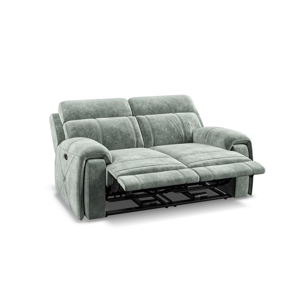 Leo 2 Seater Recliner Sofa in Descent Pewter Fabric 4