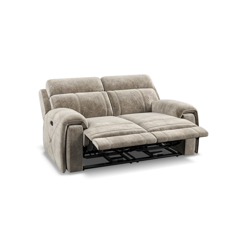 Leo 2 Seater Recliner Sofa in Descent Taupe Fabric 4