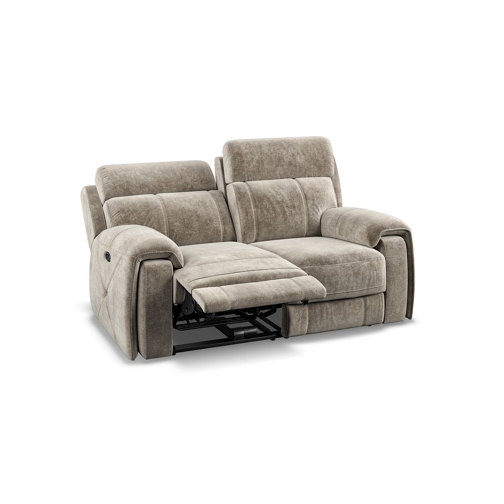 Leo 2 Seater Recliner Sofa in Descent Taupe Fabric 3