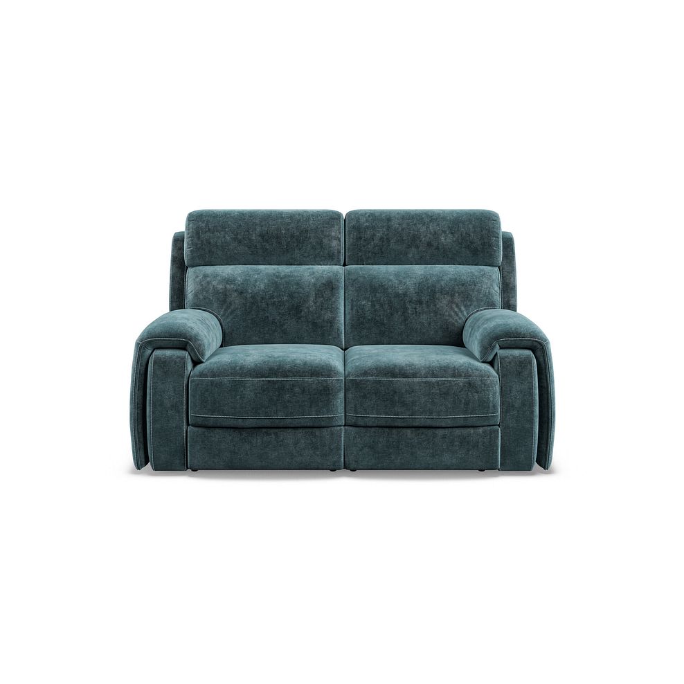 Leo 2 Seater Recliner Sofa in Descent Blue Fabric 5