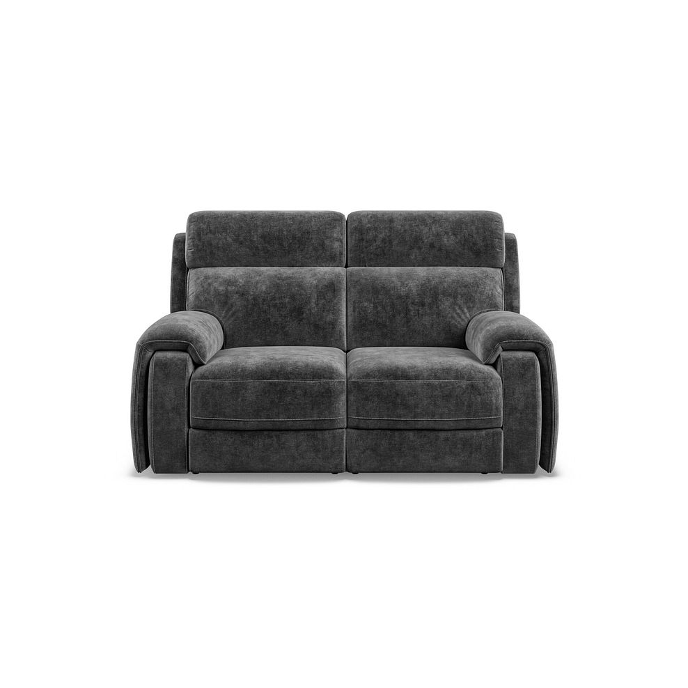 Leo 2 Seater Recliner Sofa in Descent Charcoal Fabric 7
