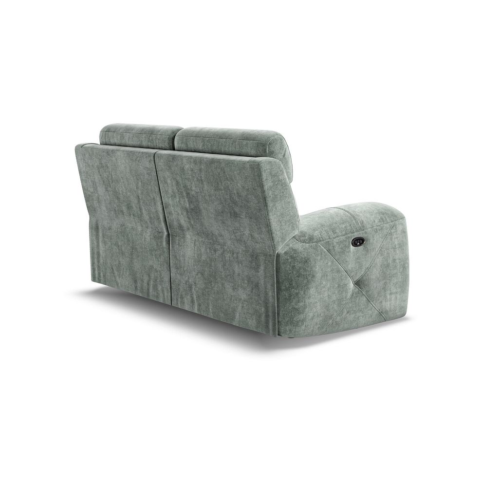 Leo 2 Seater Recliner Sofa in Descent Pewter Fabric 6