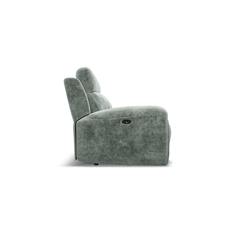 Leo 2 Seater Recliner Sofa in Descent Pewter Fabric 7