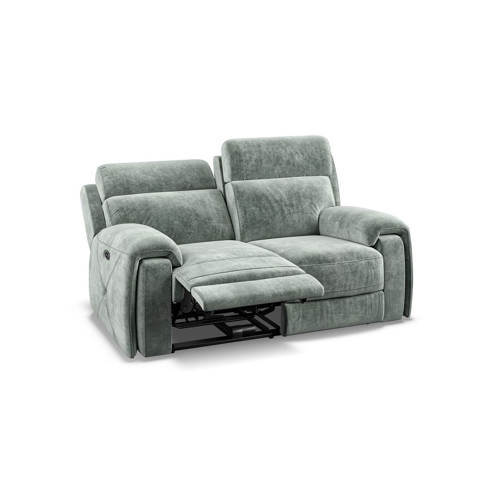 Leo 2 Seater Recliner Sofa in Descent Pewter Fabric 3