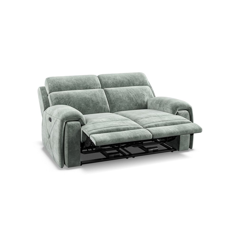 Leo 2 Seater Recliner Sofa in Descent Pewter Fabric 4