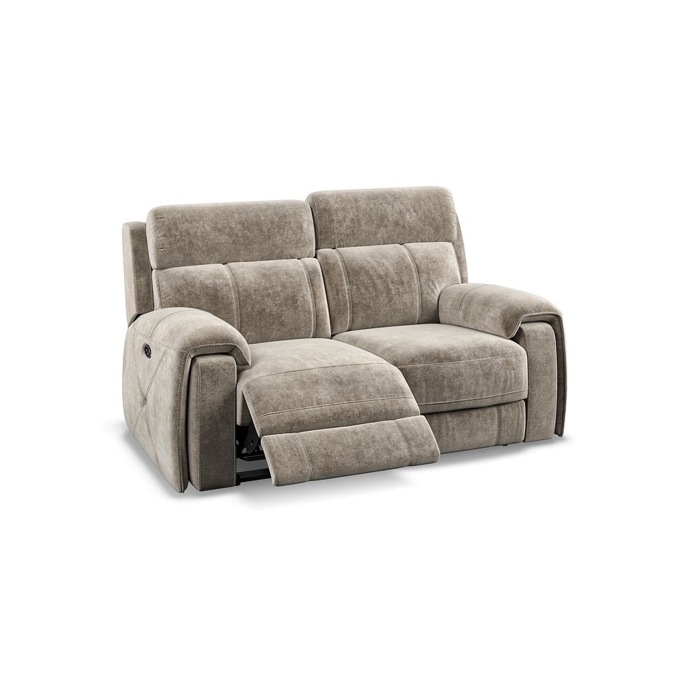 Leo 2 Seater Recliner Sofa in Descent Taupe Fabric 4