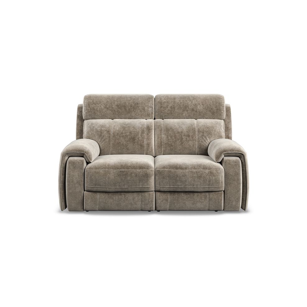 Leo 2 Seater Recliner Sofa in Descent Taupe Fabric 2