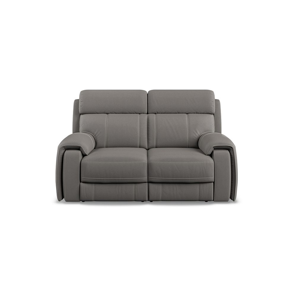 Leo 2 Seater Recliner Sofa in Elephant Grey Leather 6