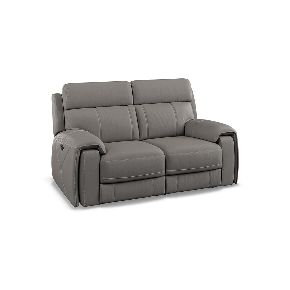 Leo 2 Seater Recliner Sofa in Elephant Grey Leather