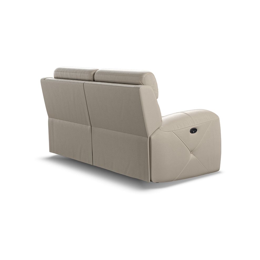 Leo 2 Seater Recliner Sofa in Pebble Leather 5