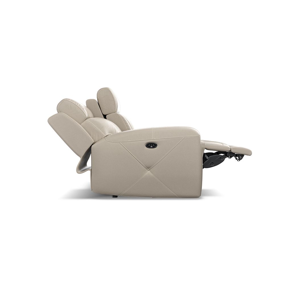 Leo 2 Seater Recliner Sofa in Pebble Leather 8