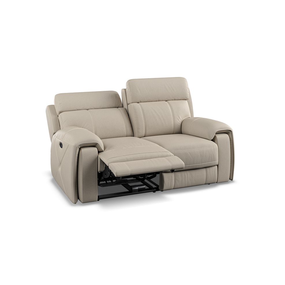 Leo 2 Seater Recliner Sofa in Pebble Leather 5