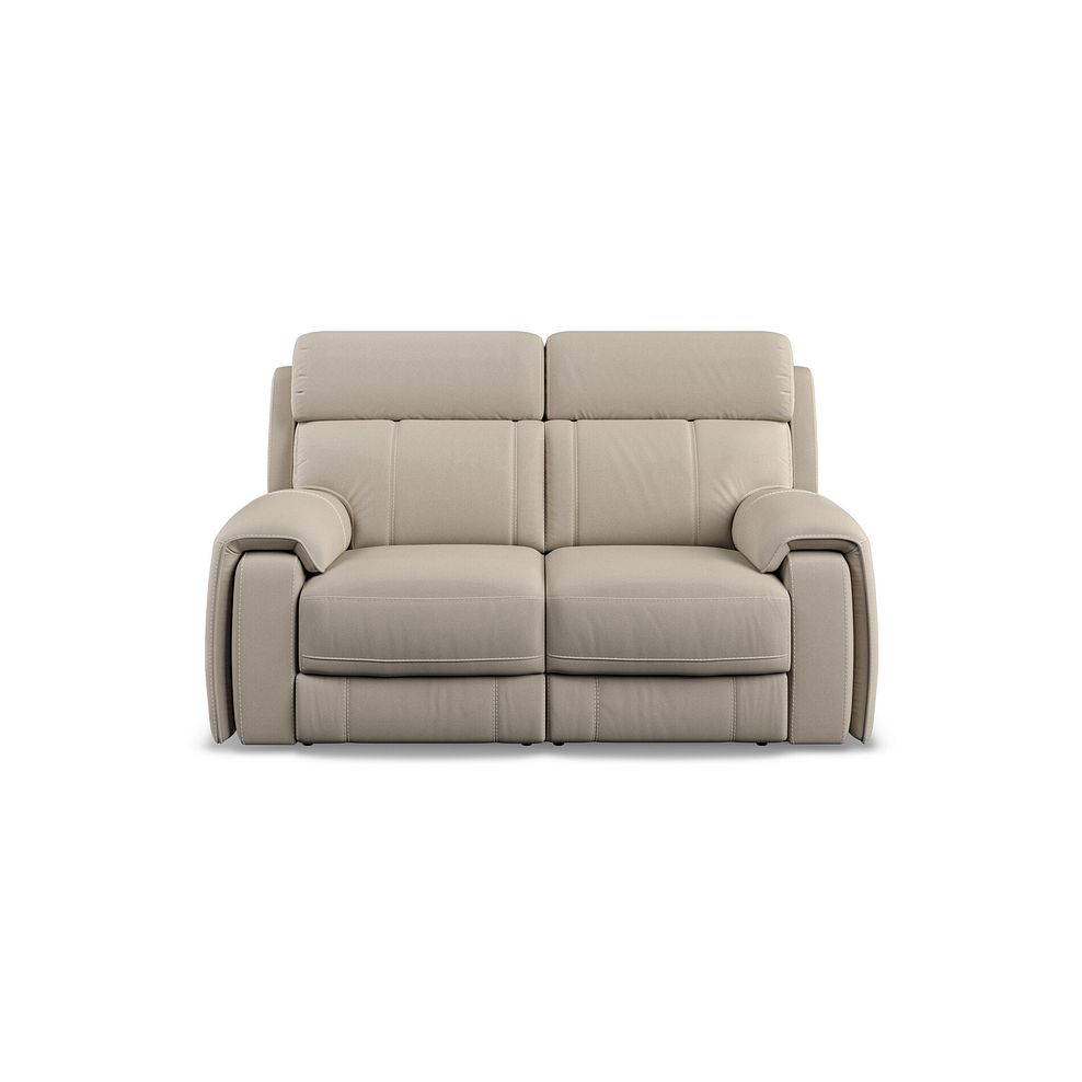 Leo 2 Seater Recliner Sofa in Pebble Leather Thumbnail 2