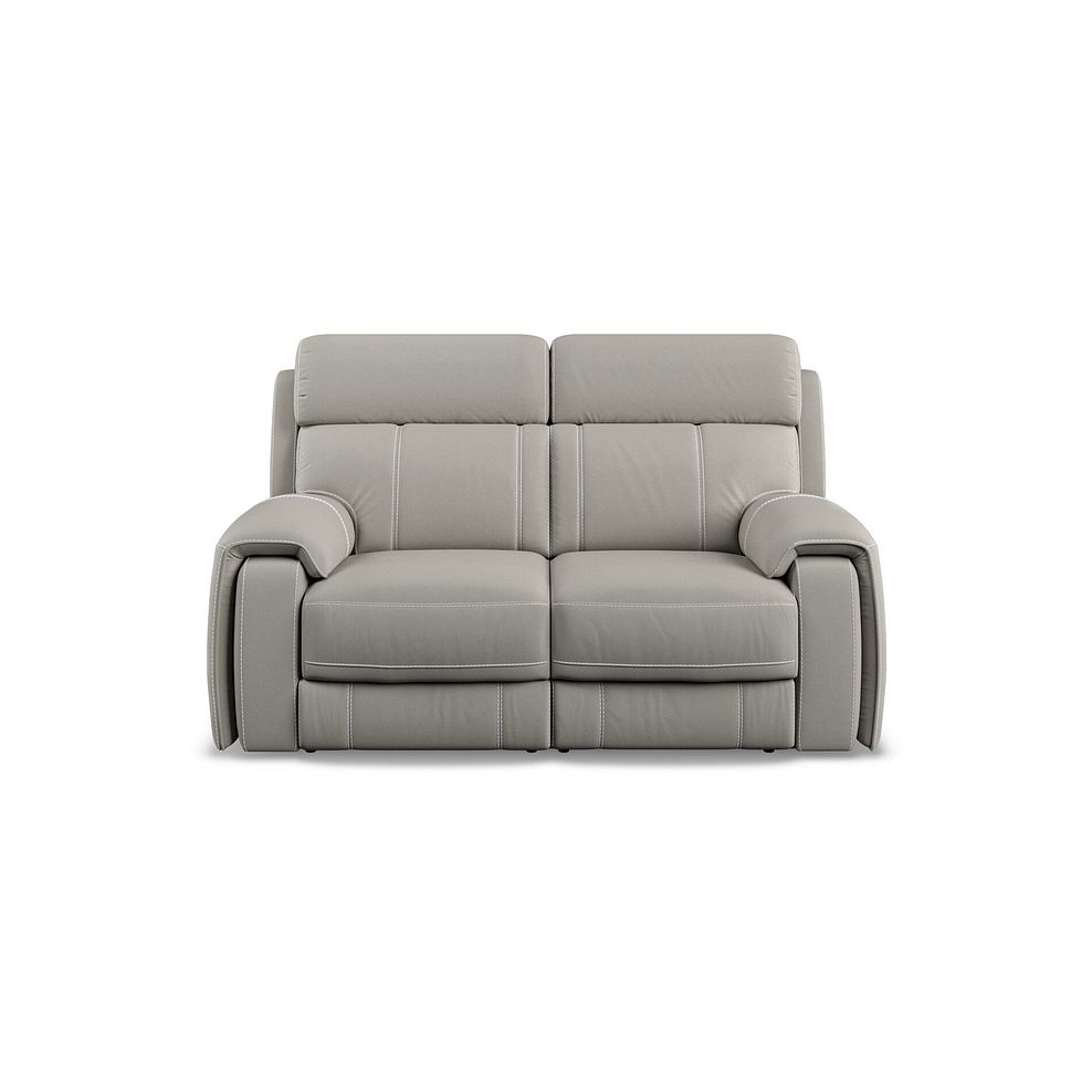 Leo 2 Seater Recliner Sofa in Taupe Leather 6